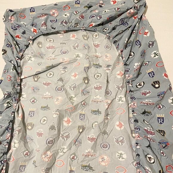 Pottery Barn Teen MLB Cooperstown Logo XL Twin Fitted Sheet - Picture 12 of 16
